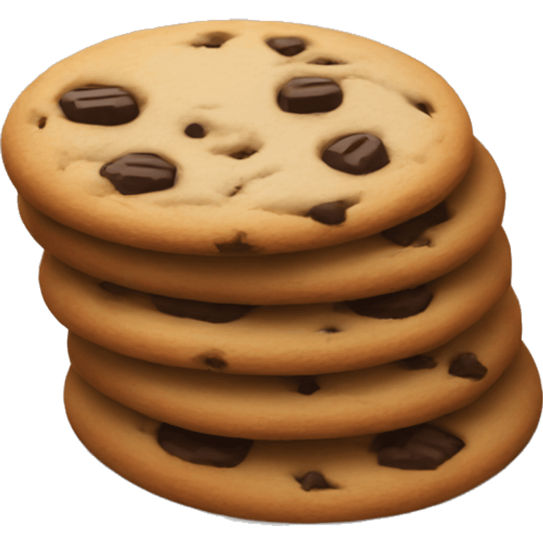 cookies stacked on plate emoji