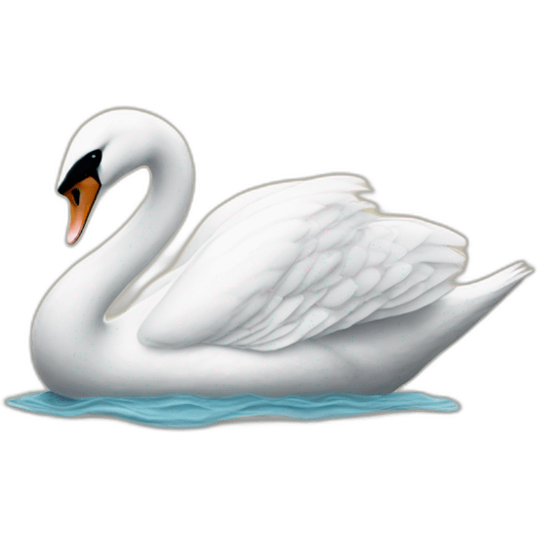 swan drinking coffie emoji