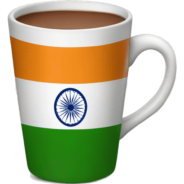 Indian flag with cup emoji