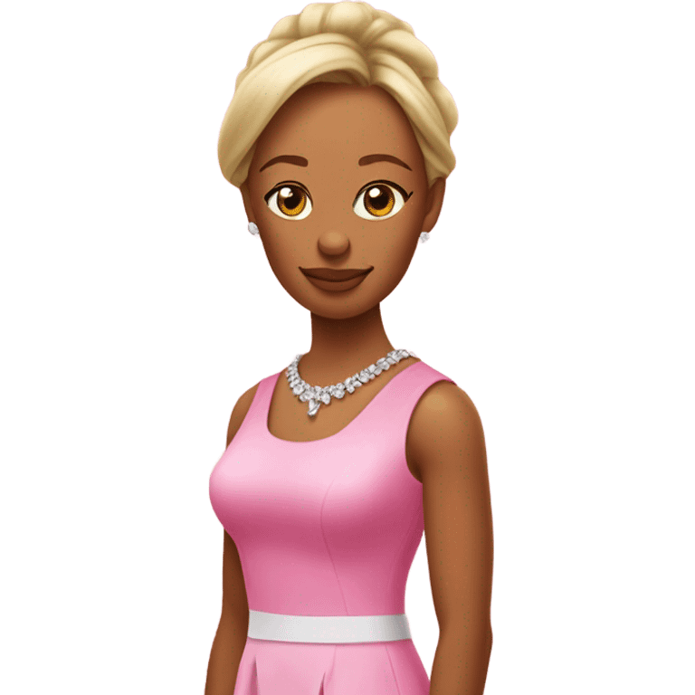 Tiger woods in a pink dress emoji