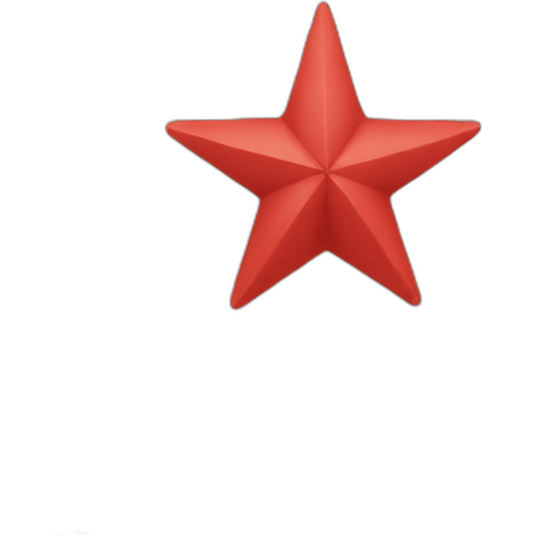 Red Five-pointed star emoji