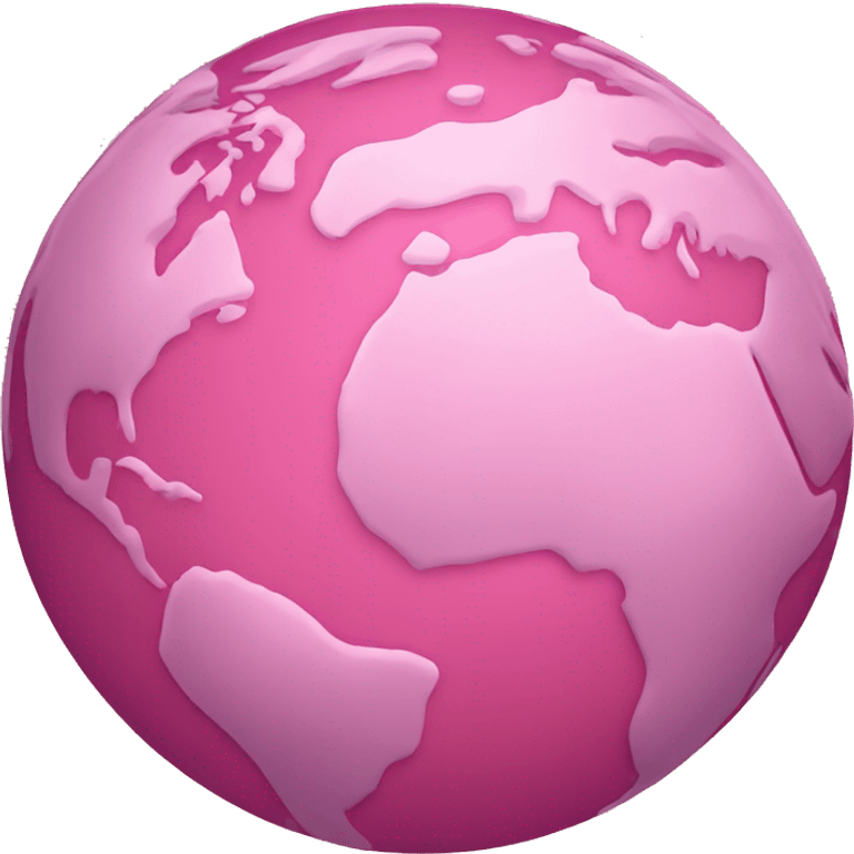 pink earth emoji