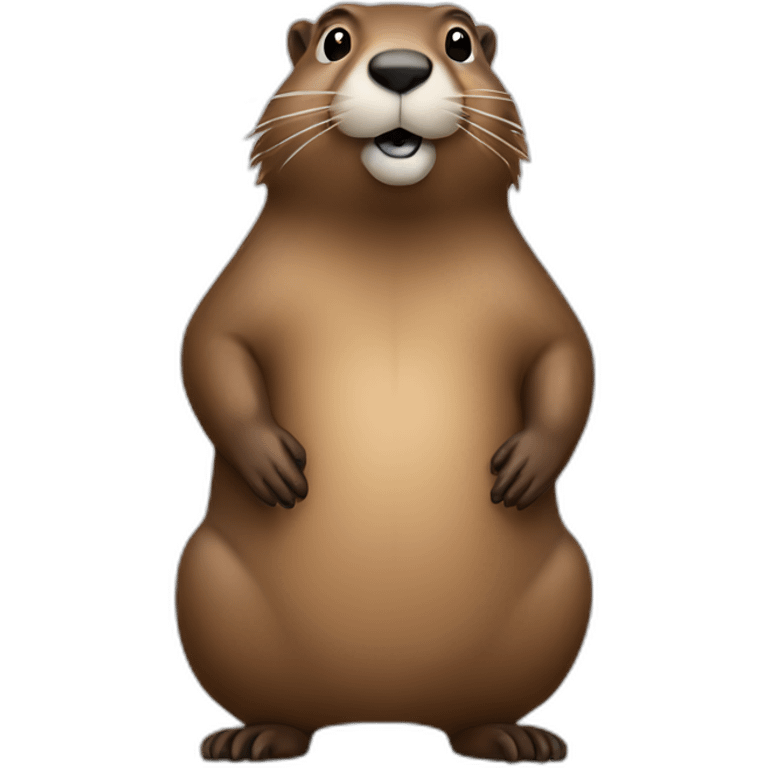 Groundhog standing emoji