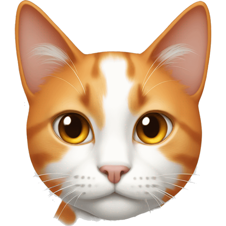 white and orange cat emoji