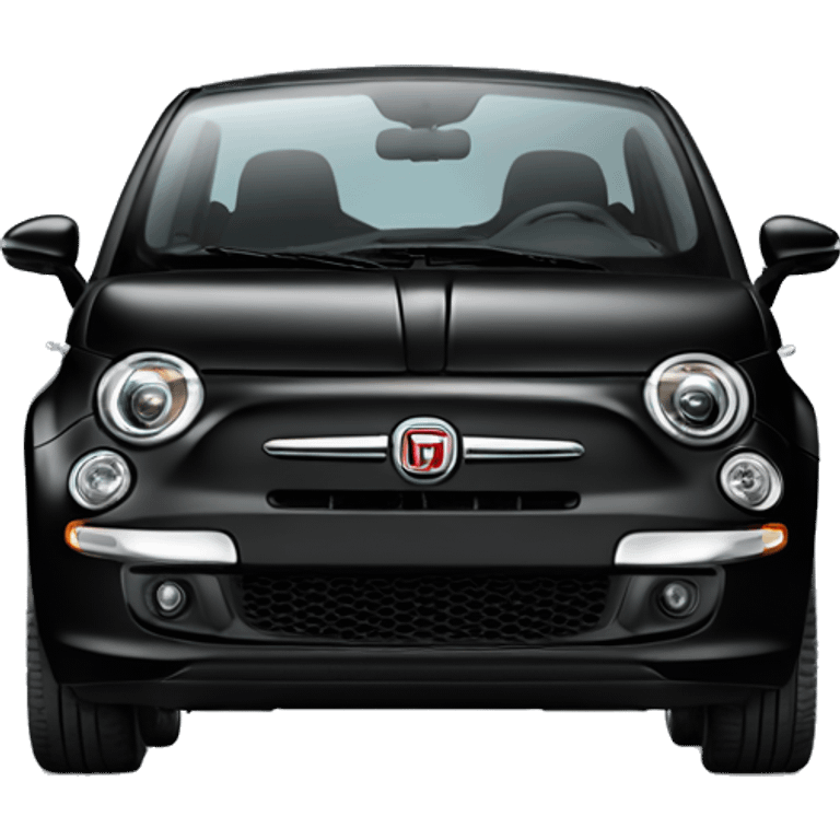 Black fiat 500c from 2022 emoji