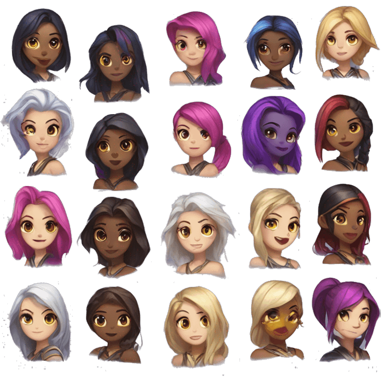 league of legends girls emoji