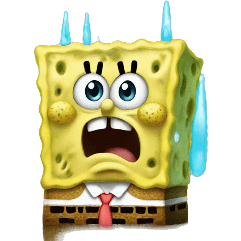 SpongeBob crying  emoji