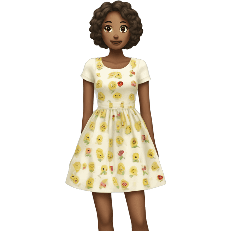 cottage core dress emoji