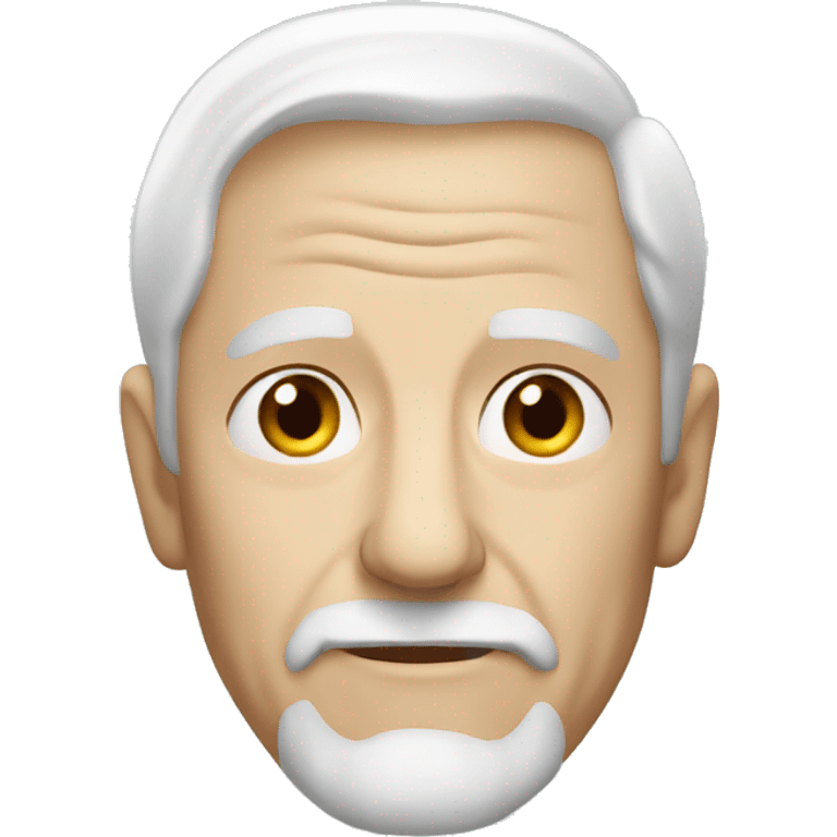 white hair old man  emoji