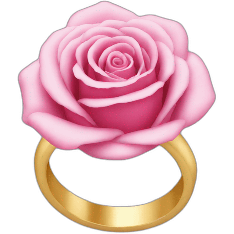 Bague rose emoji