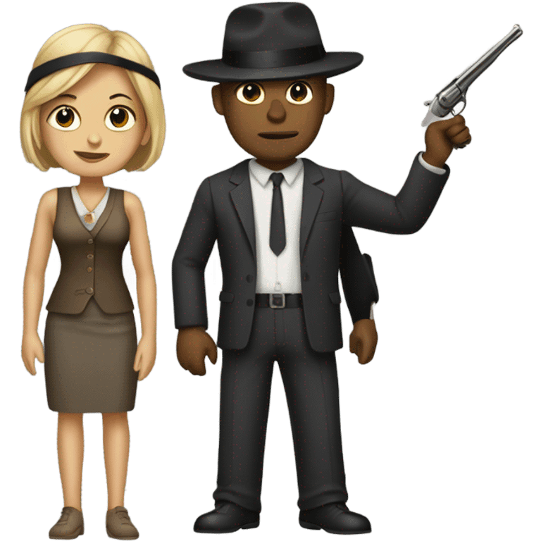 Bonnie and Clyde  emoji