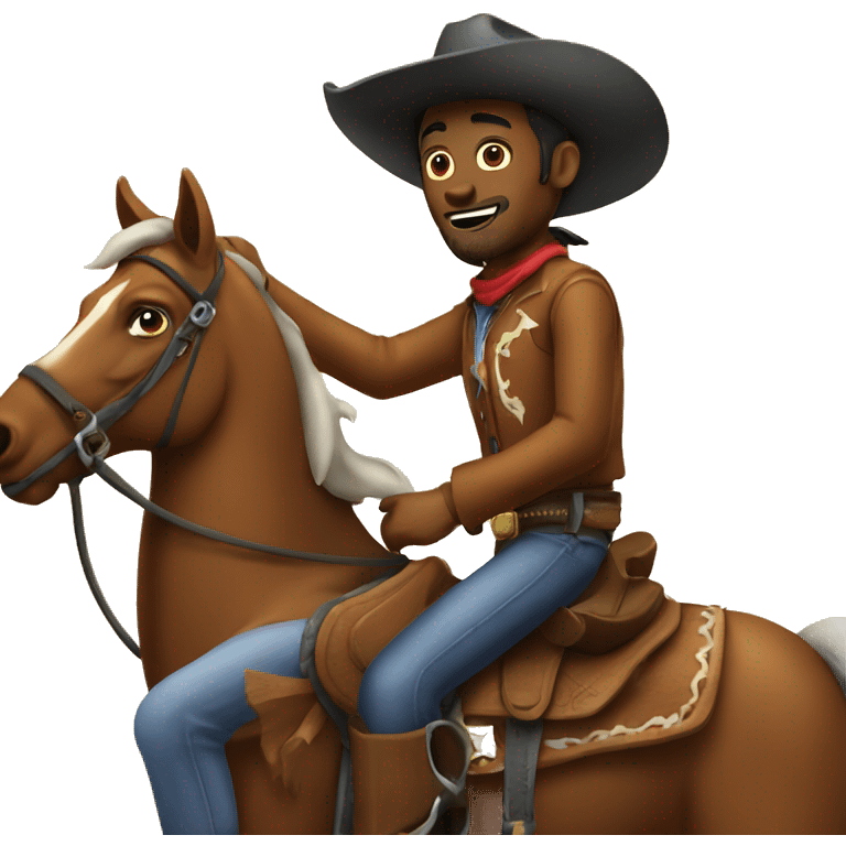 Cowboy on a horse emoji