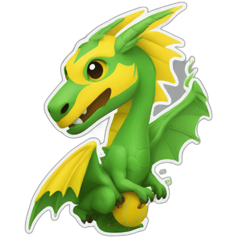 dracofeu with fc nantes logo emoji