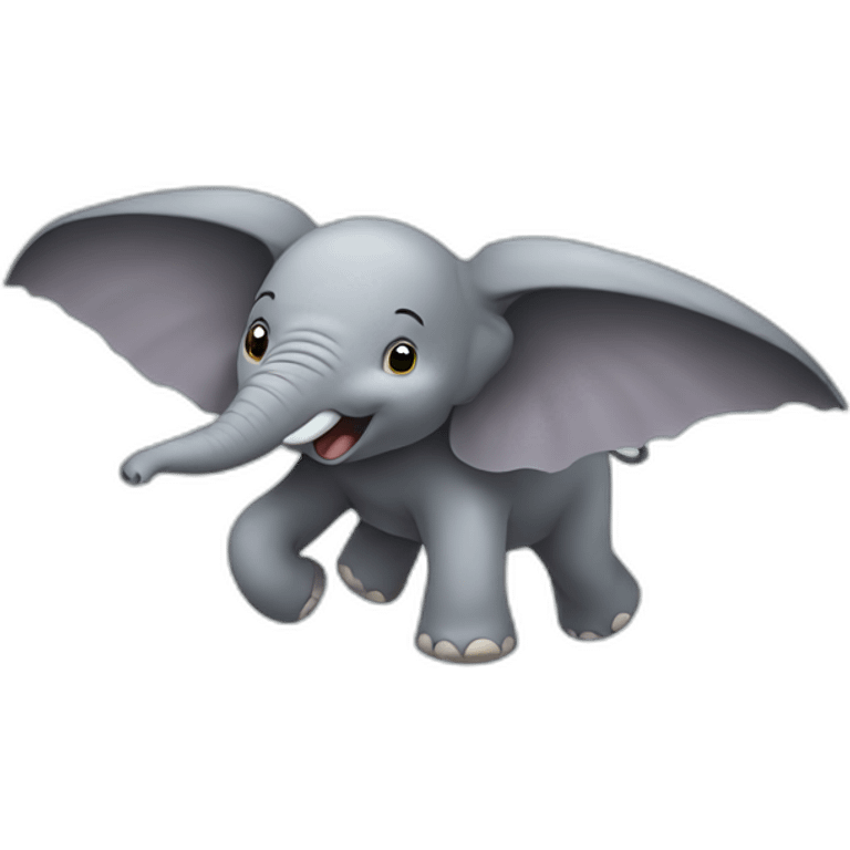 flying elephant emoji