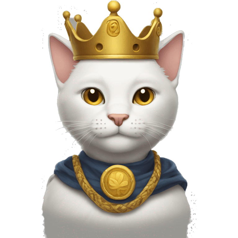 cat king half body  emoji