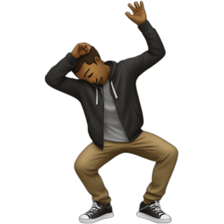 Guy who do a dab emoji