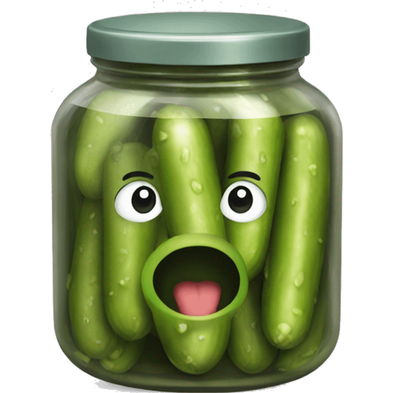 a pickle emoji