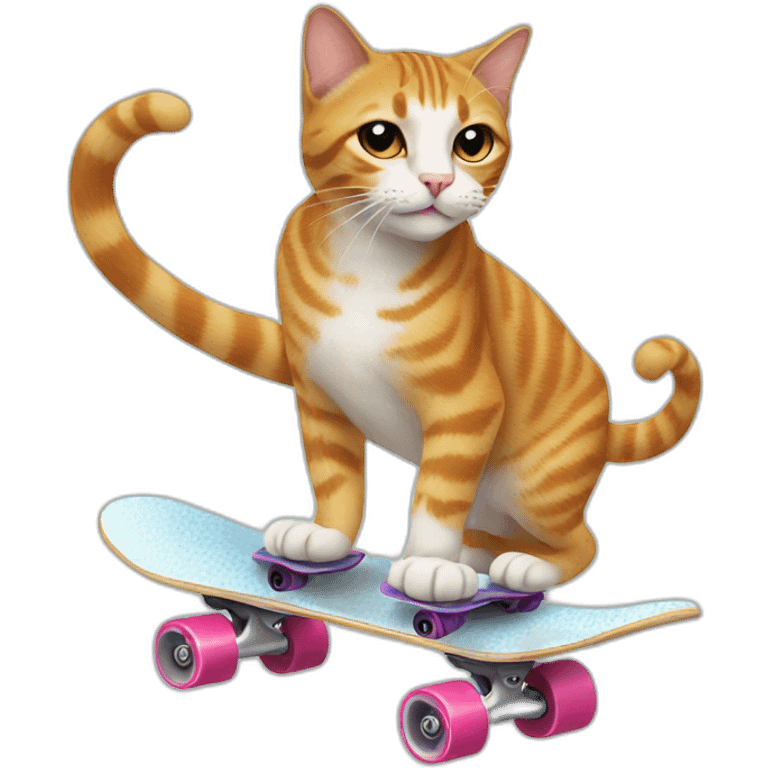 Cat on a skate emoji