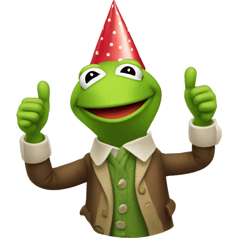 kermit thumbs up with writing below "happy birthday" emoji