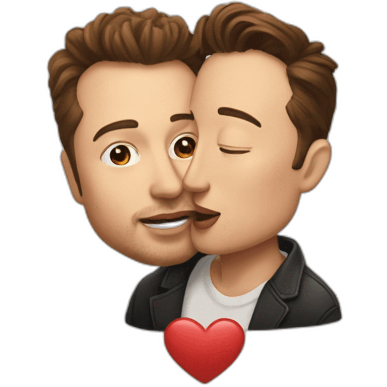 Maxildan kissing elon musk emoji