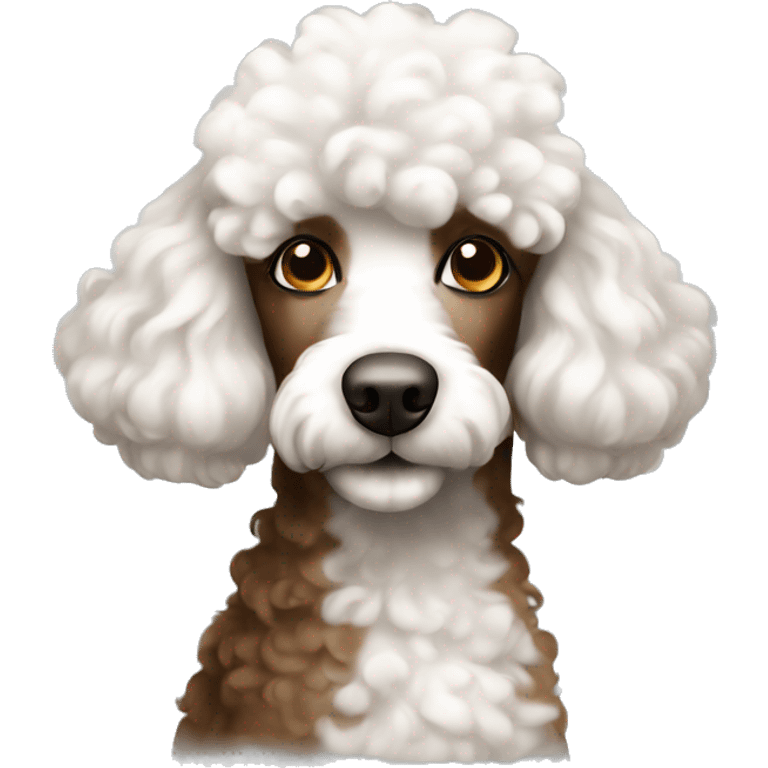 white brown poodle emoji