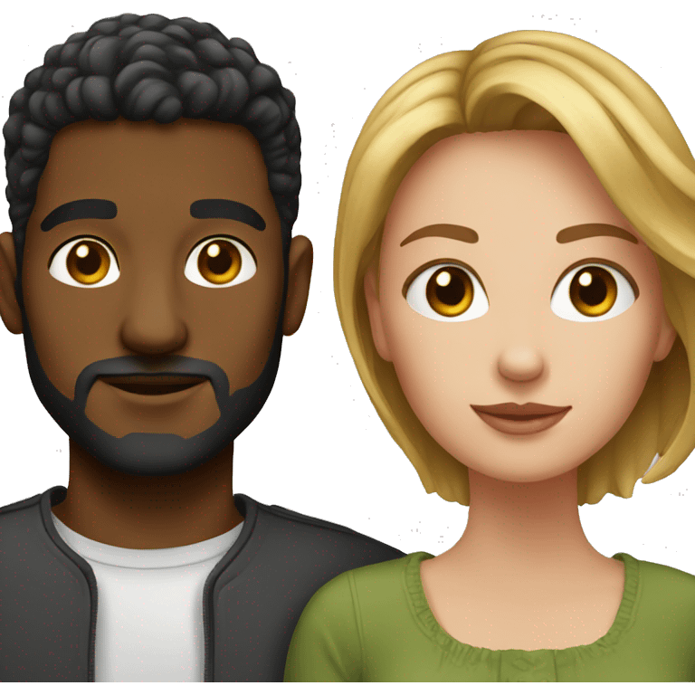 realistic portrait of couple emoji