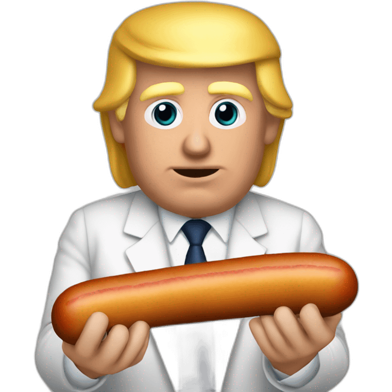 trump-holding-his-sausage emoji