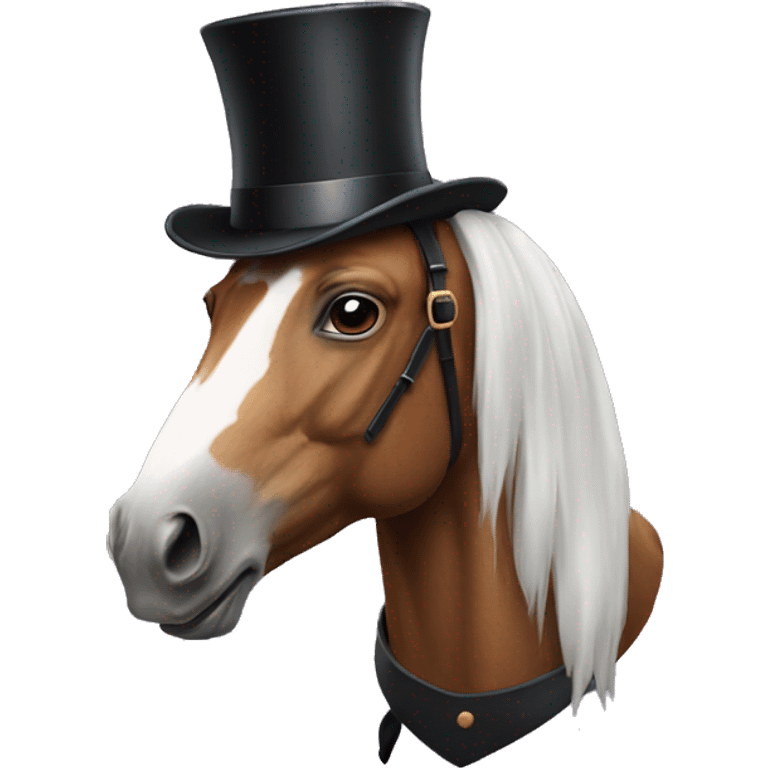 horse with a top hat emoji