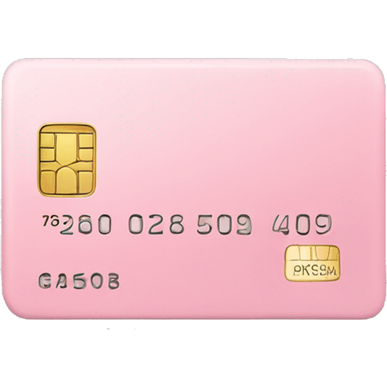 pastel pink credit card emoji