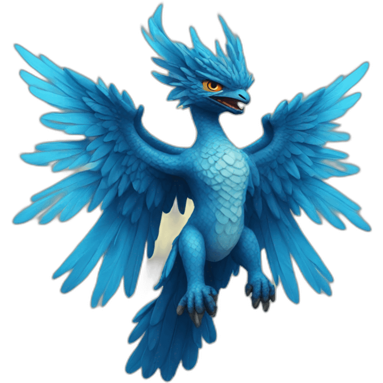 Blue garuda emoji