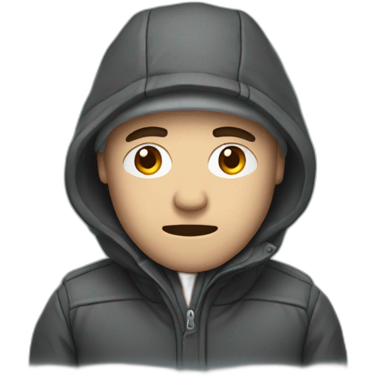 man who is cold emoji