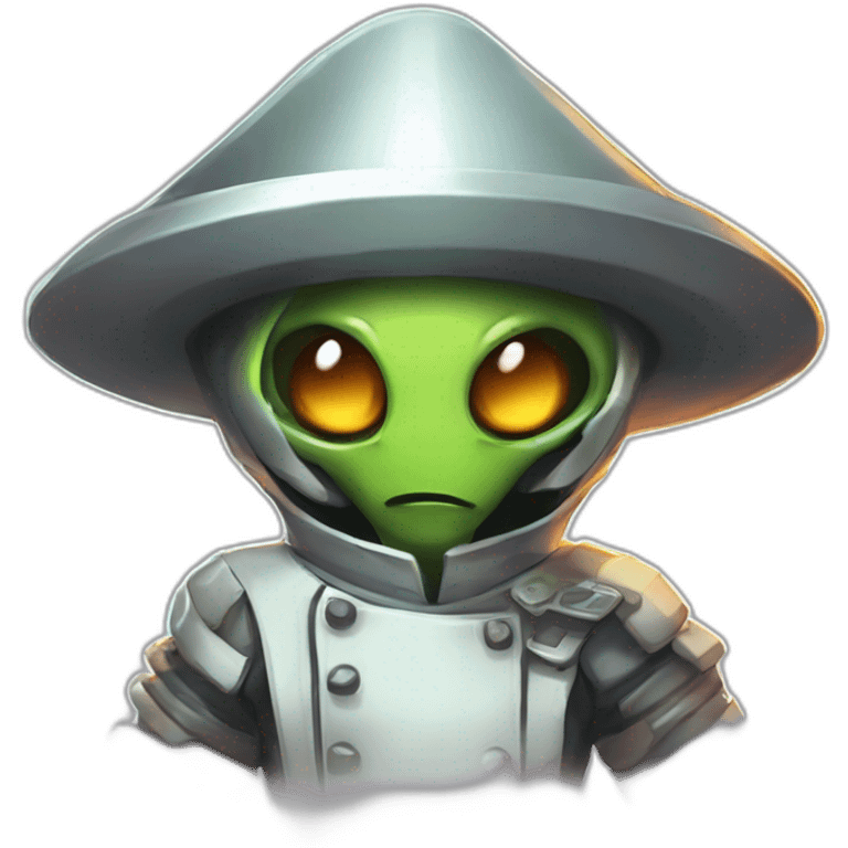 alien chef scifi roguelike rpg style inspired by slay the spire digital art emoji