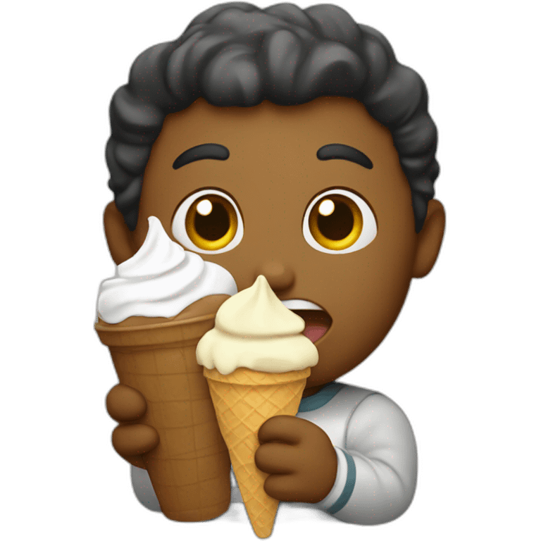 Nova Scotia eating ice cream emoji