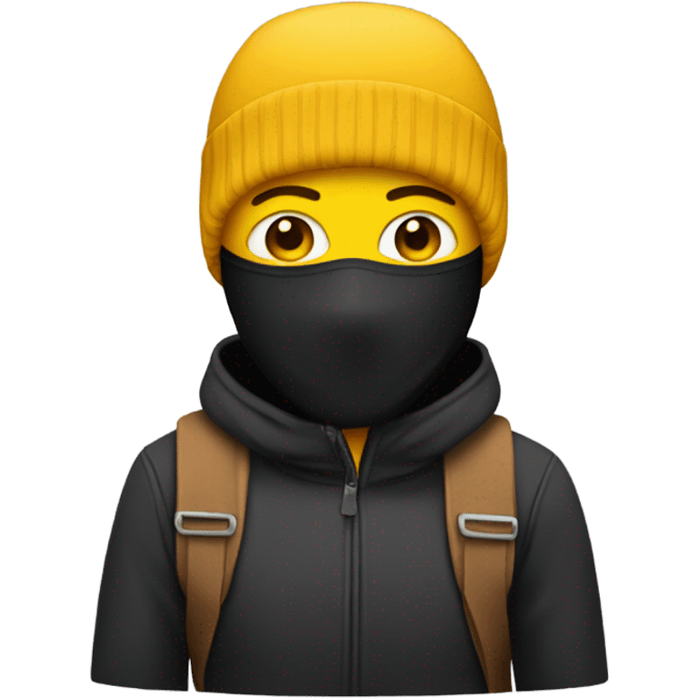 A person with a ski mask on emoji