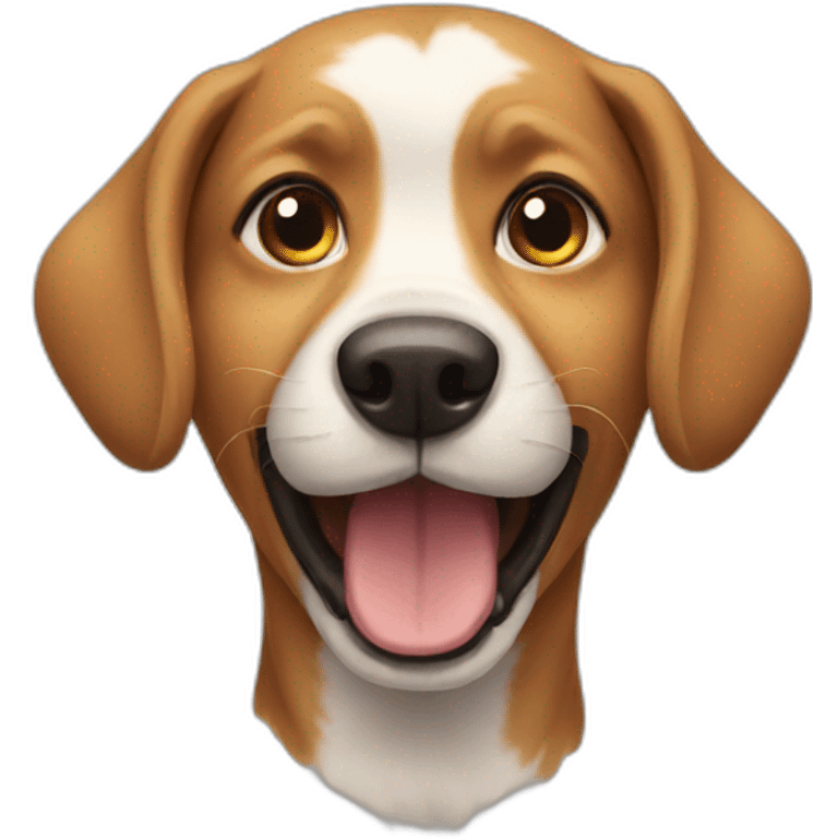 Fun dog emoji