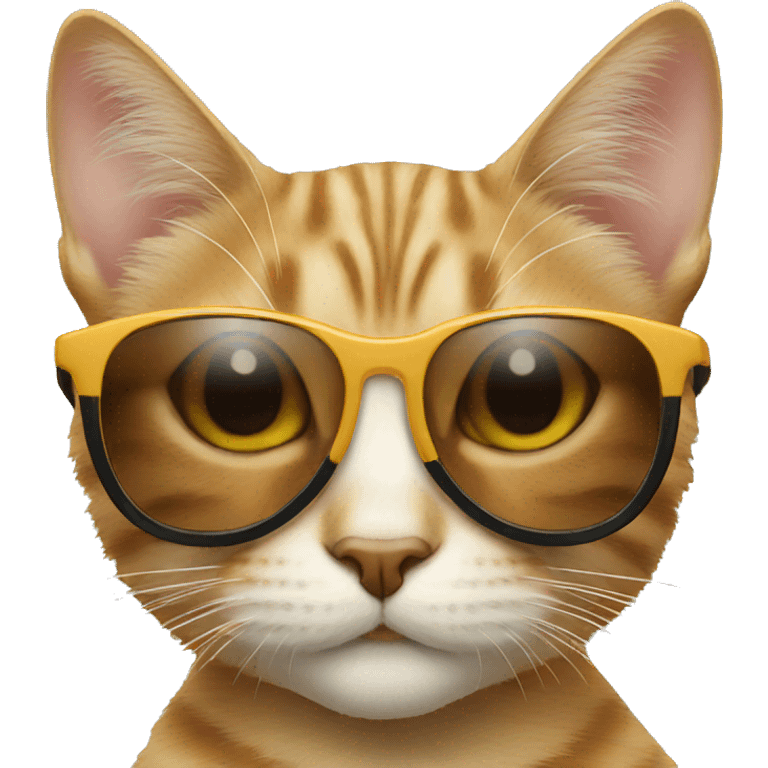 Cat with sunglass emoji