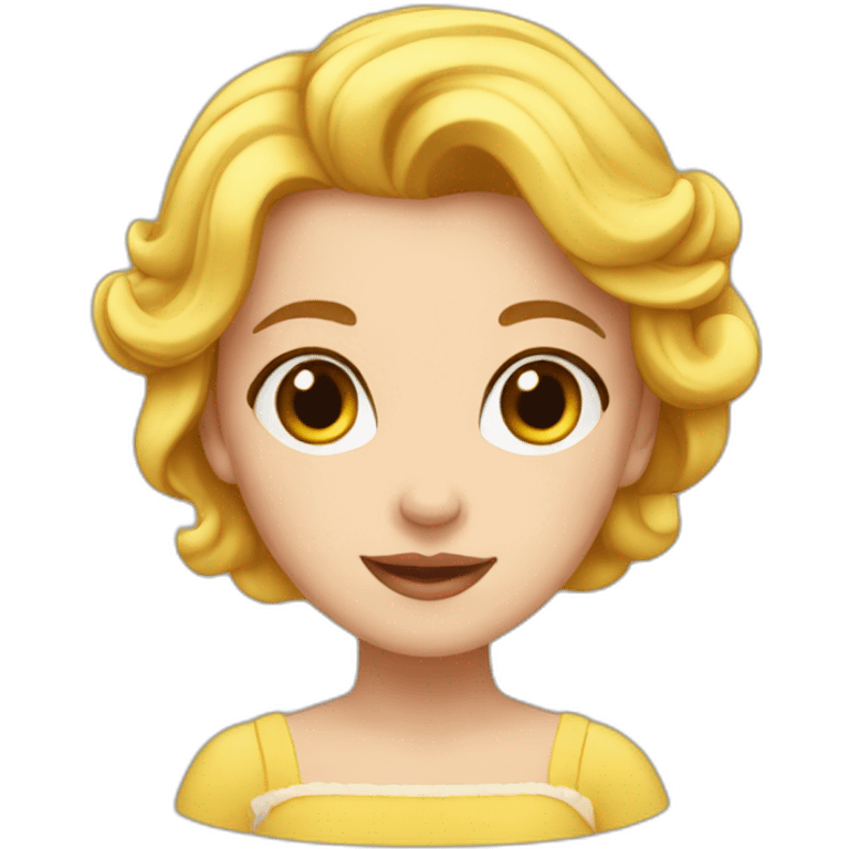 Fille belle emoji