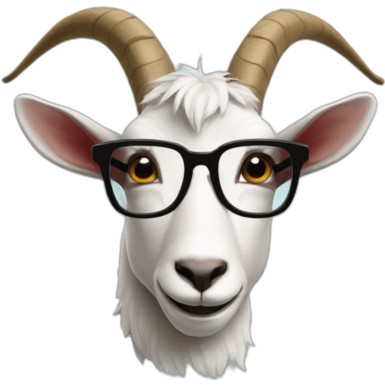 goat with glasses emoji