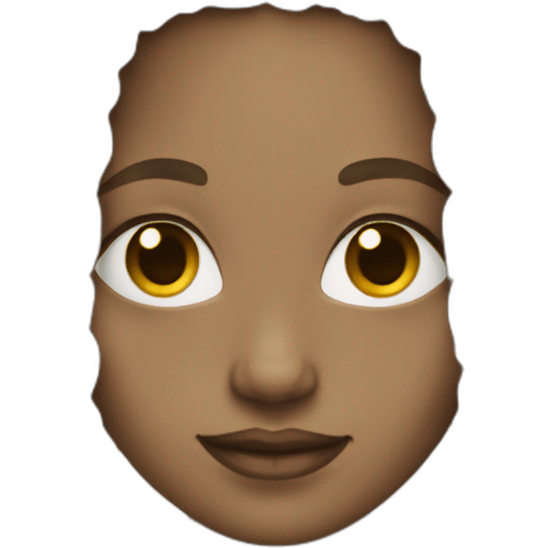 white Woman  long afro braids emoji