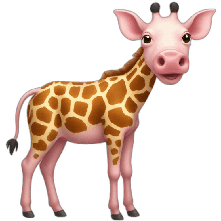 Pig giraffe Hybrid emoji