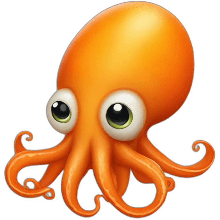 Little orange Squid emoji