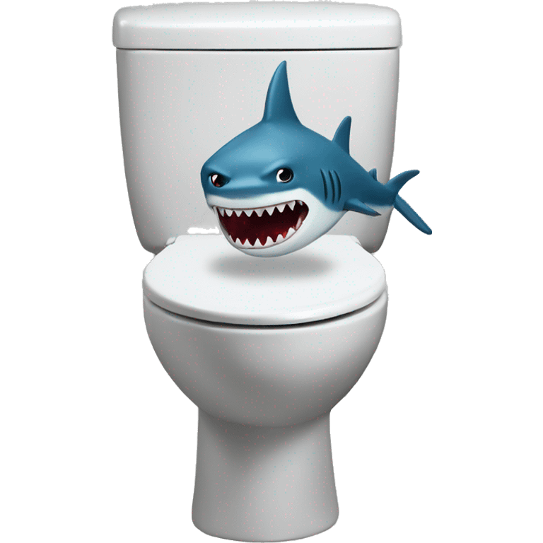 Skibidi toilet shark emoji