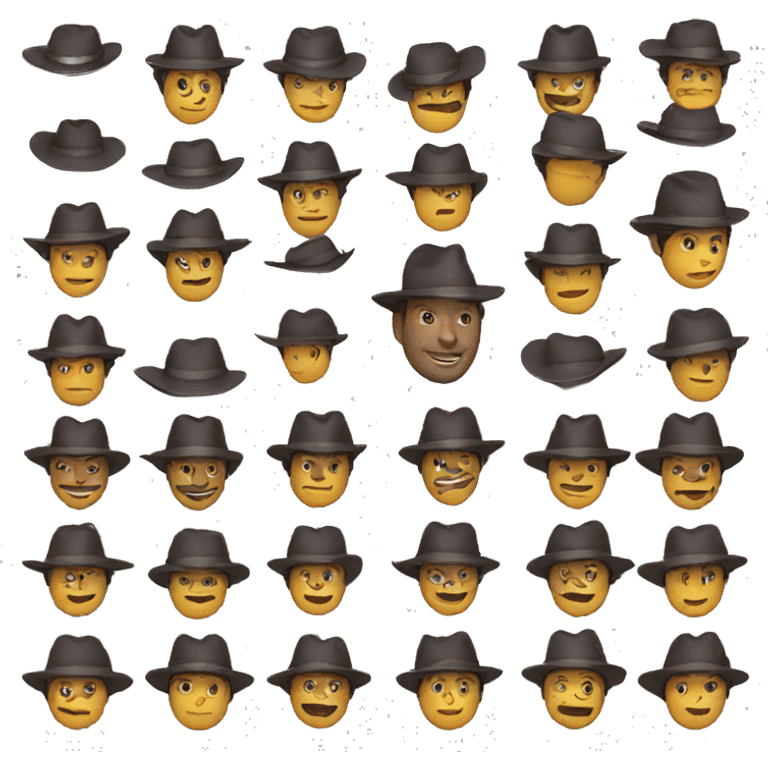 Man with a hat emoji