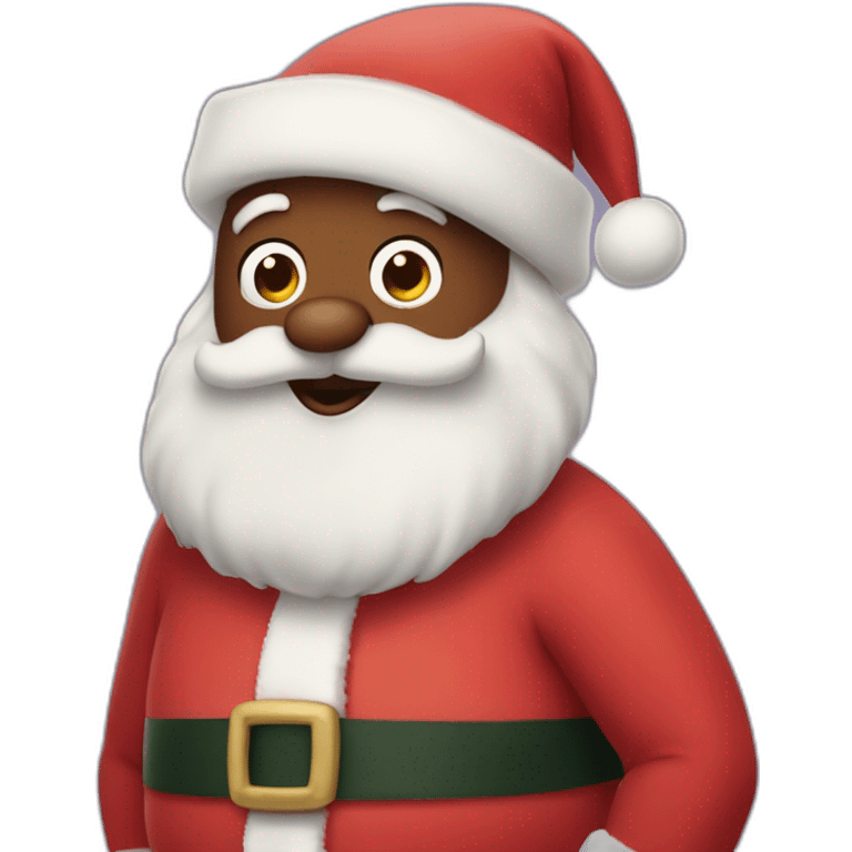 finding dory dressed as santa emoji