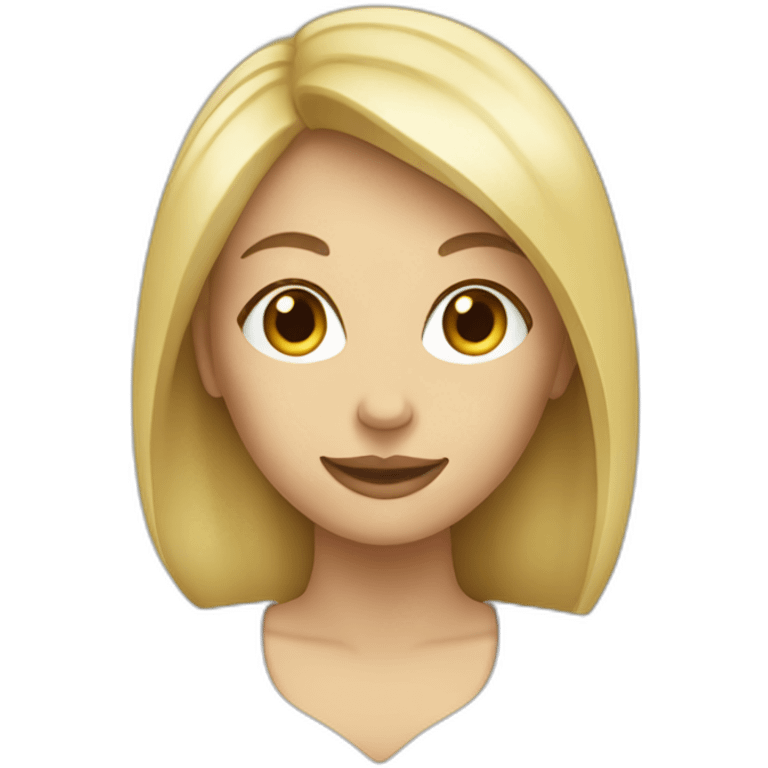 blonde woman holding a lunch meal emoji