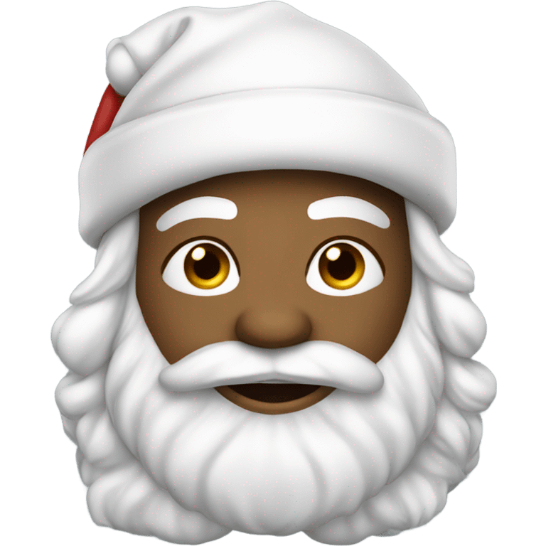 Merry Christmas white Santa baseball player emoji