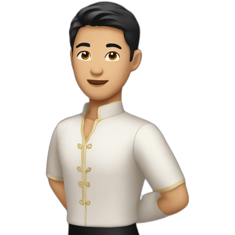 asian ballroom latin male dancer emoji