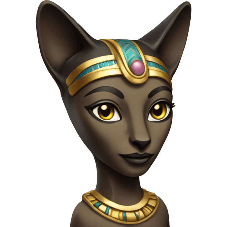 Figurine of the goddess Bastet emoji