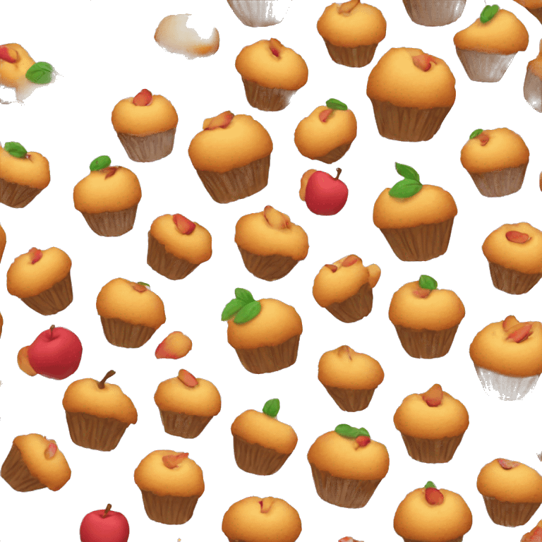 Muffin Apple emoji style emoji