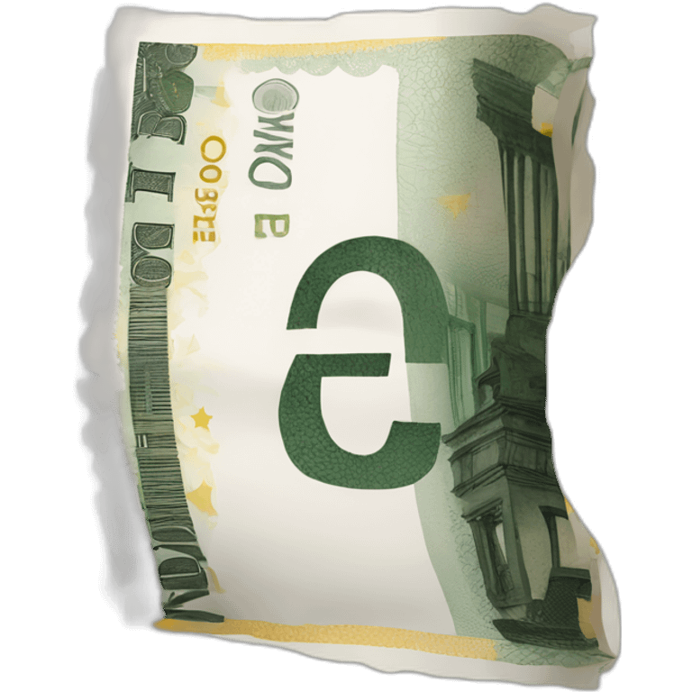 Euro billet emoji